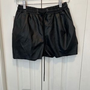 Streetwear Society size XS faux leather shorts